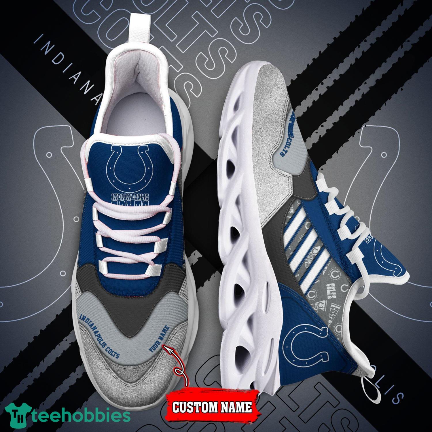 Indianapolis Colts NFL Clunky Sneakers Max Soul Shoes - Growkoc