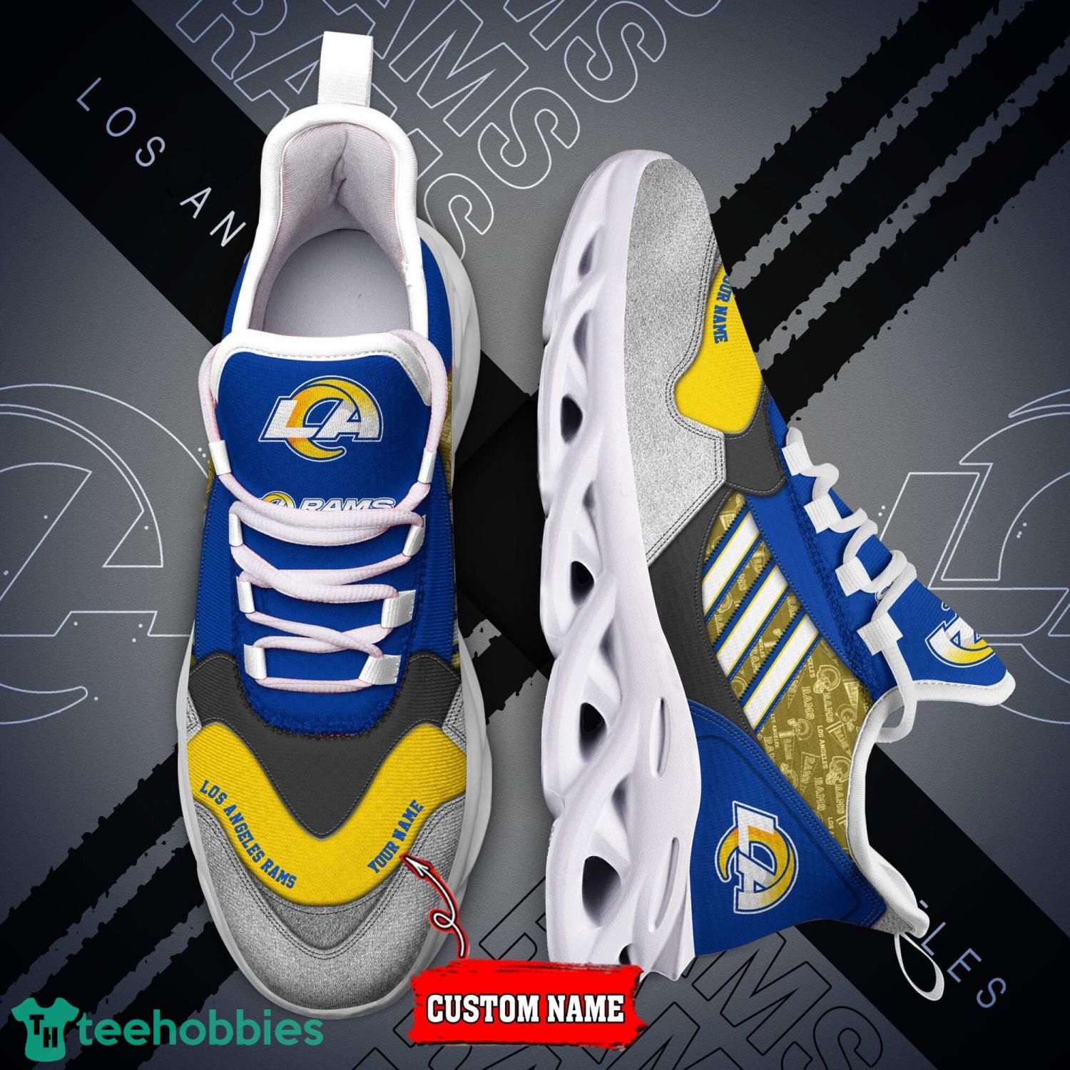 NFL Team Los Angeles Rams Personalized Name Max Soul Men And Women Gift  Sneakers