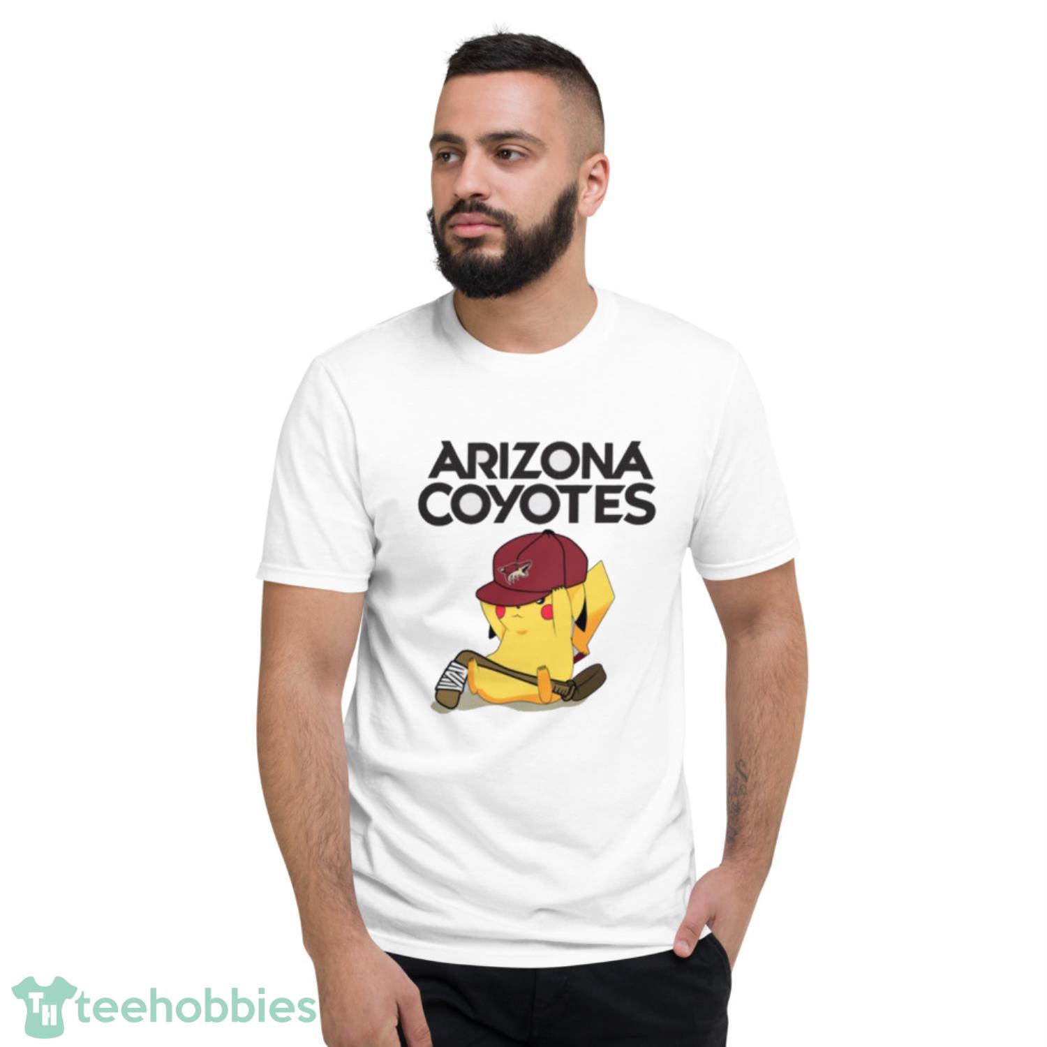 NHL Pikachu Hockey Sports Arizona Coyotes T Shirt Product Photo 2