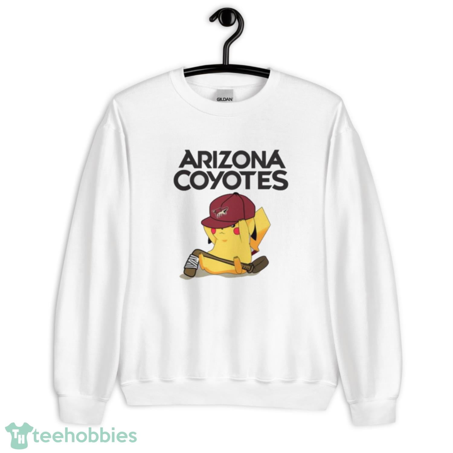 NHL Pikachu Hockey Sports Arizona Coyotes T Shirt Product Photo 3