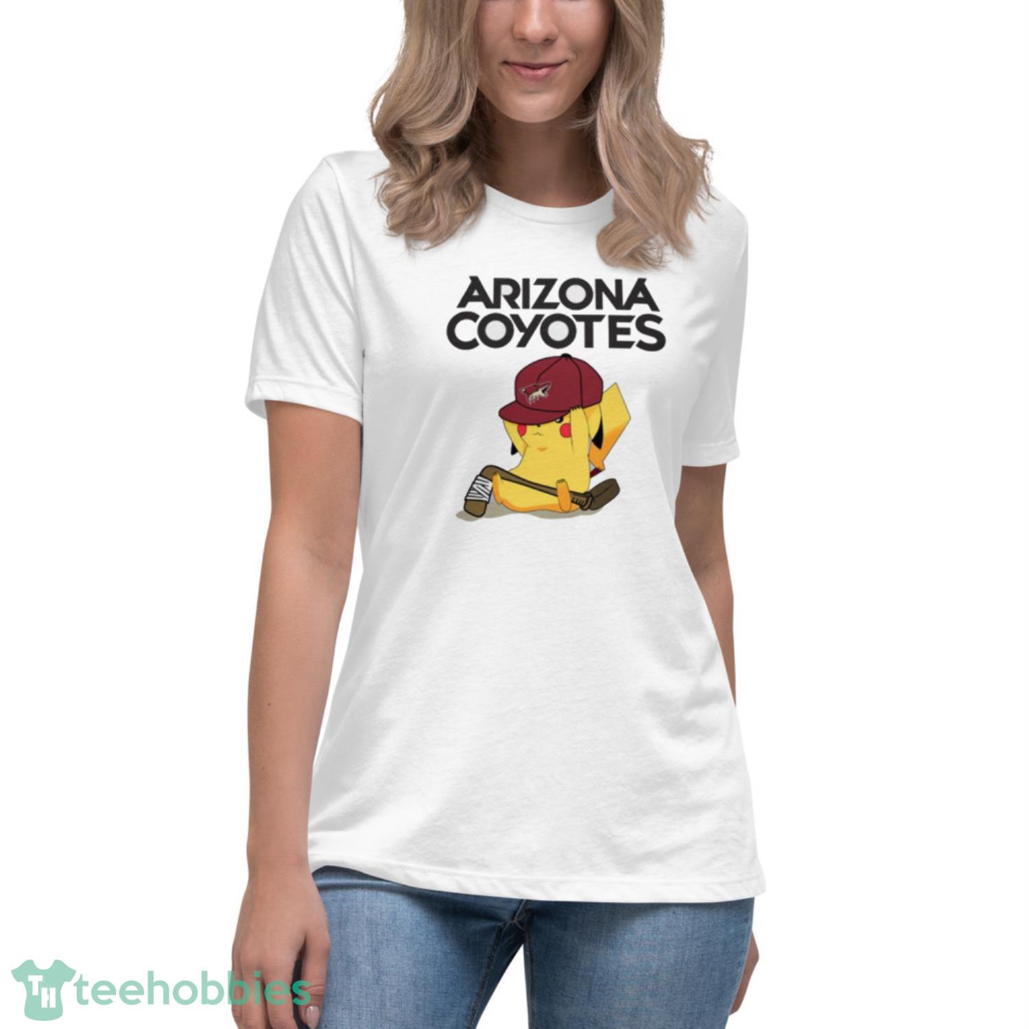 NHL Pikachu Hockey Sports Arizona Coyotes T Shirt Product Photo 5