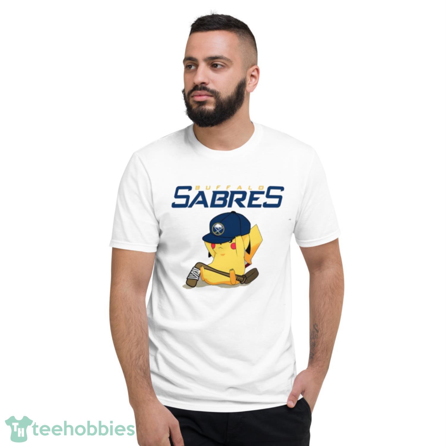 NHL Pikachu Hockey Sports Buffalo Sabres T Shirt Product Photo 2