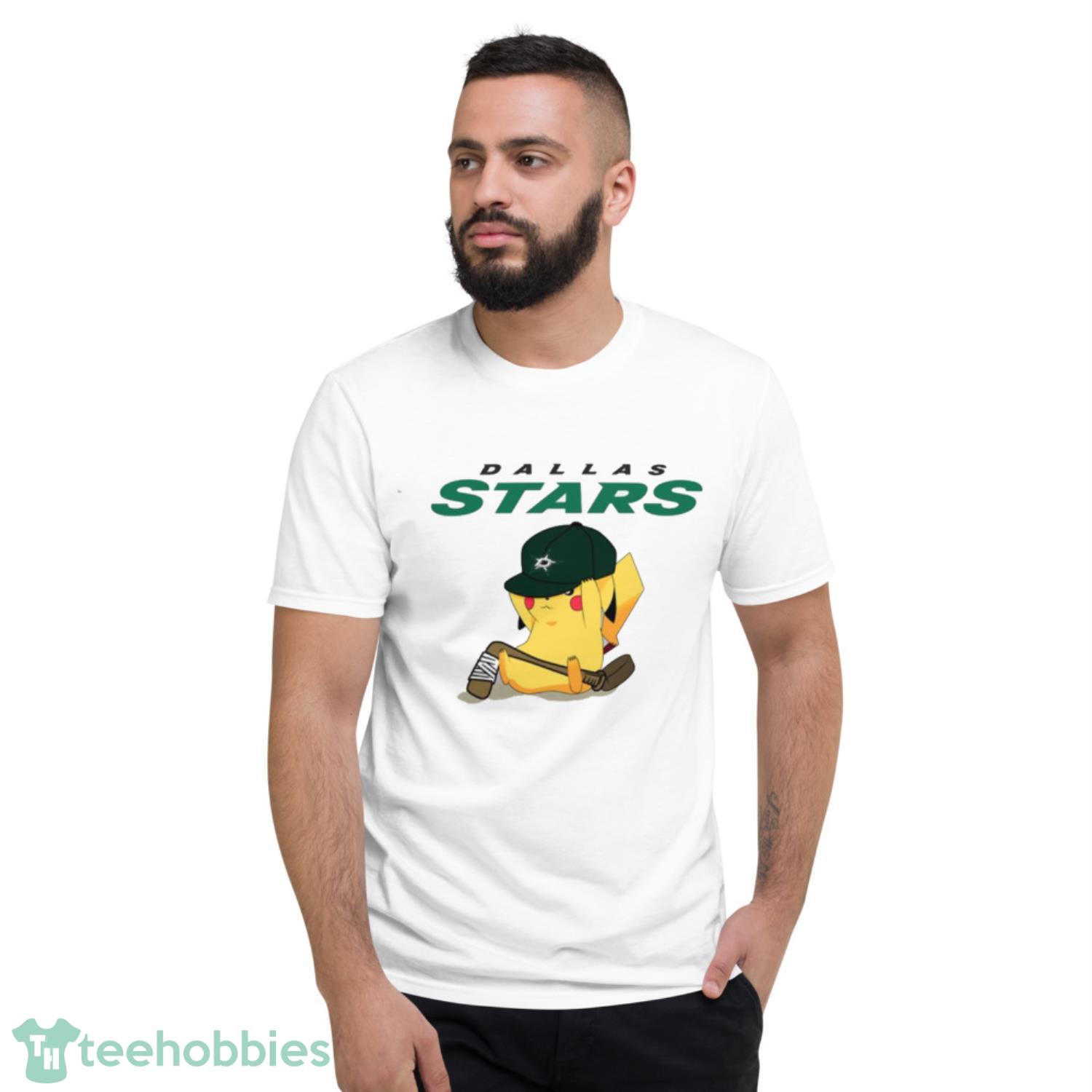 NHL Pikachu Hockey Sports Dallas Stars T Shirt Product Photo 2