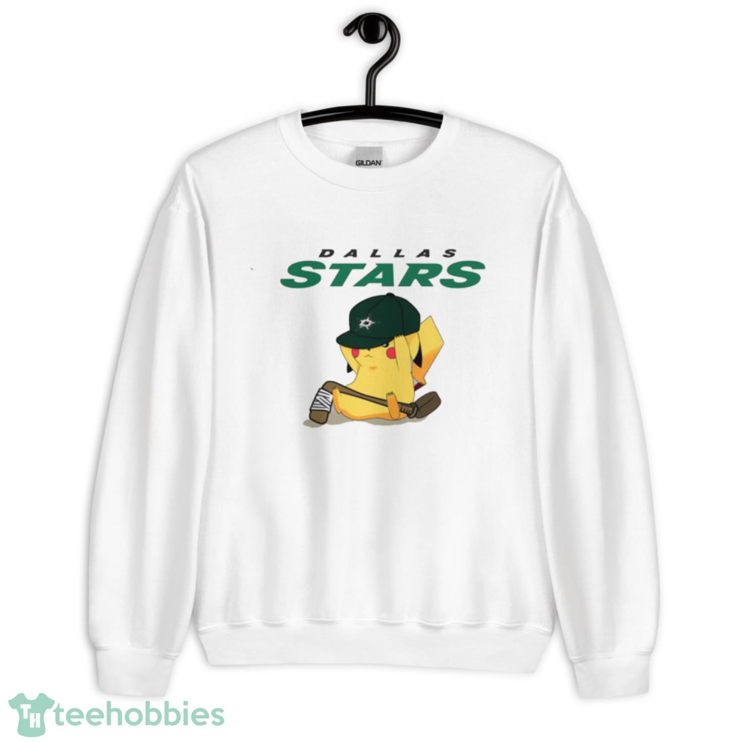 NHL Pikachu Hockey Sports Dallas Stars T Shirt Product Photo 3