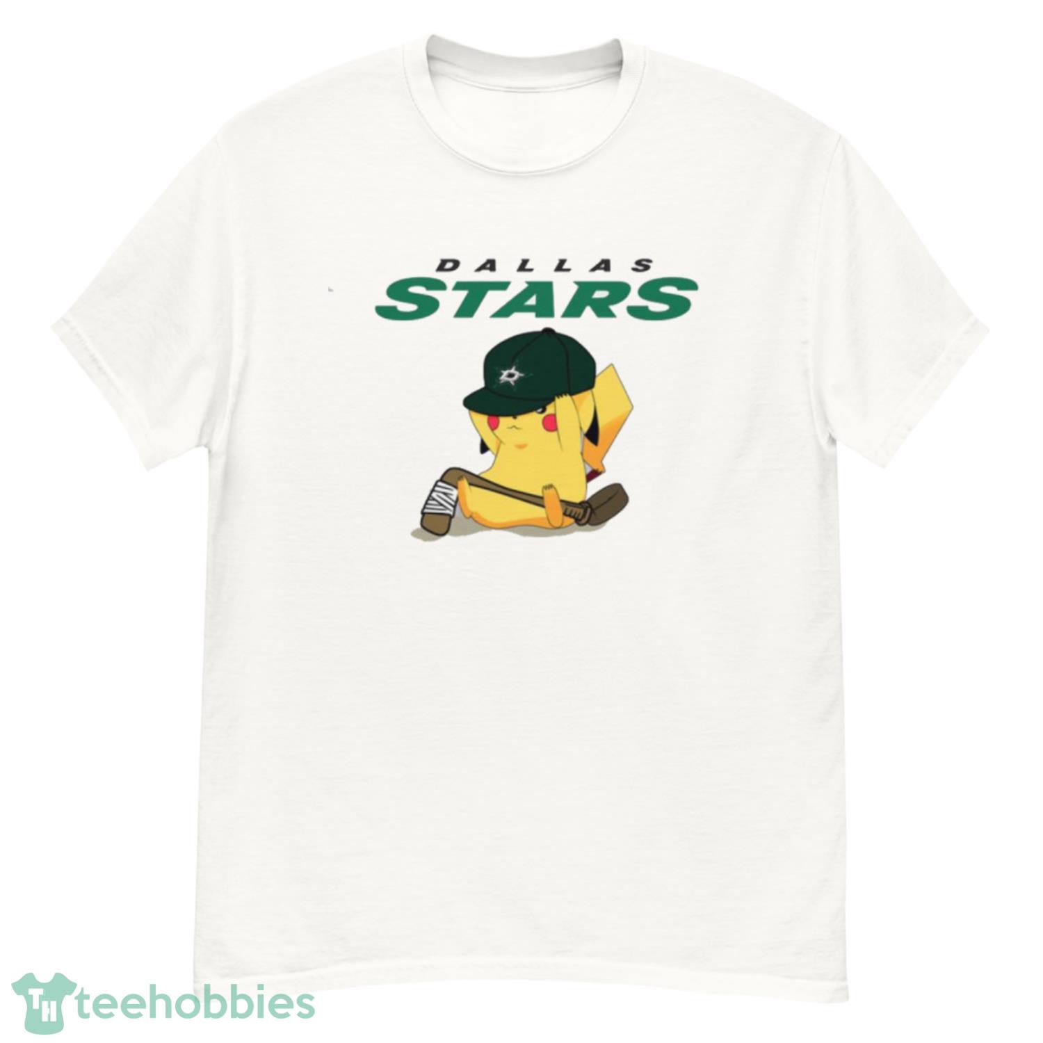 NHL Pikachu Hockey Sports Dallas Stars T Shirt Product Photo 1