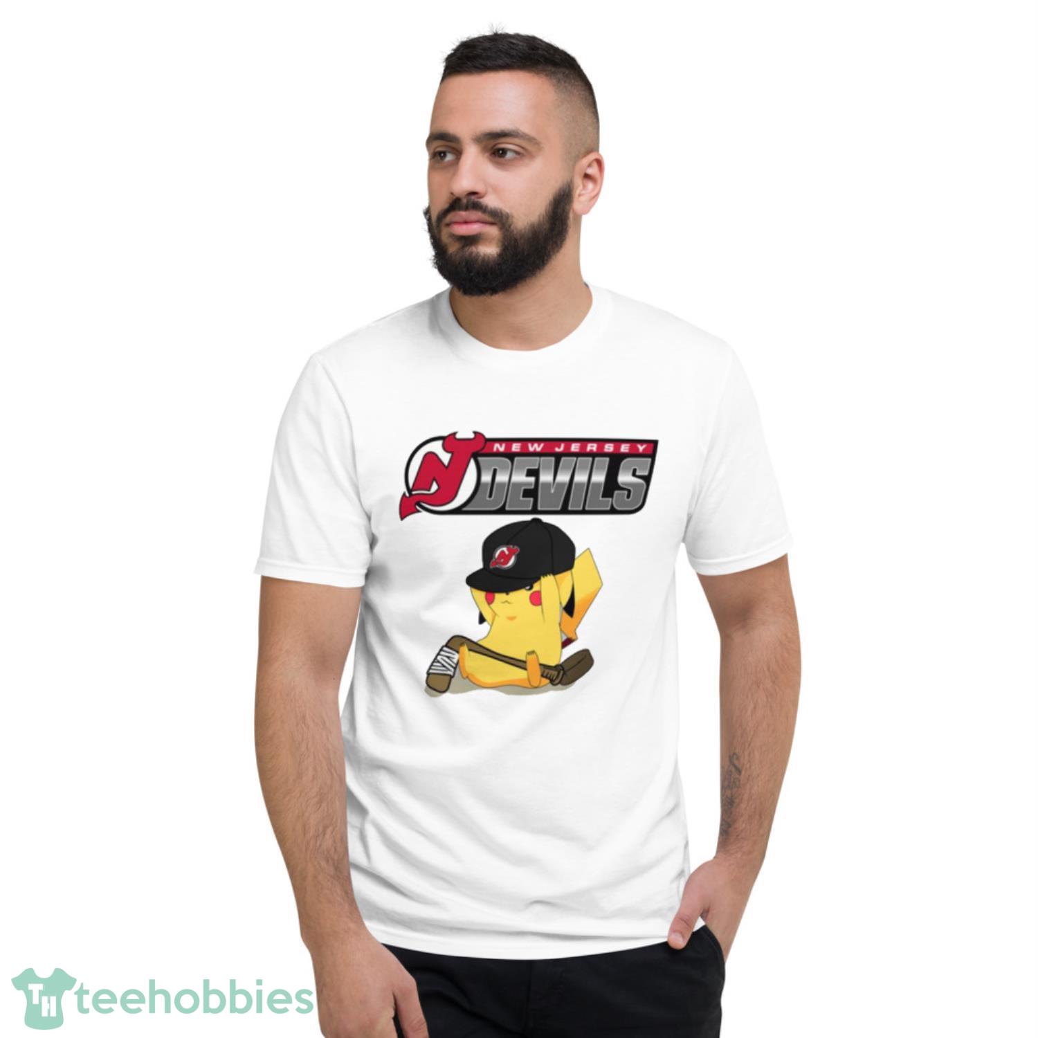 NHL Pikachu Hockey Sports New Jersey Devils T Shirt Product Photo 2