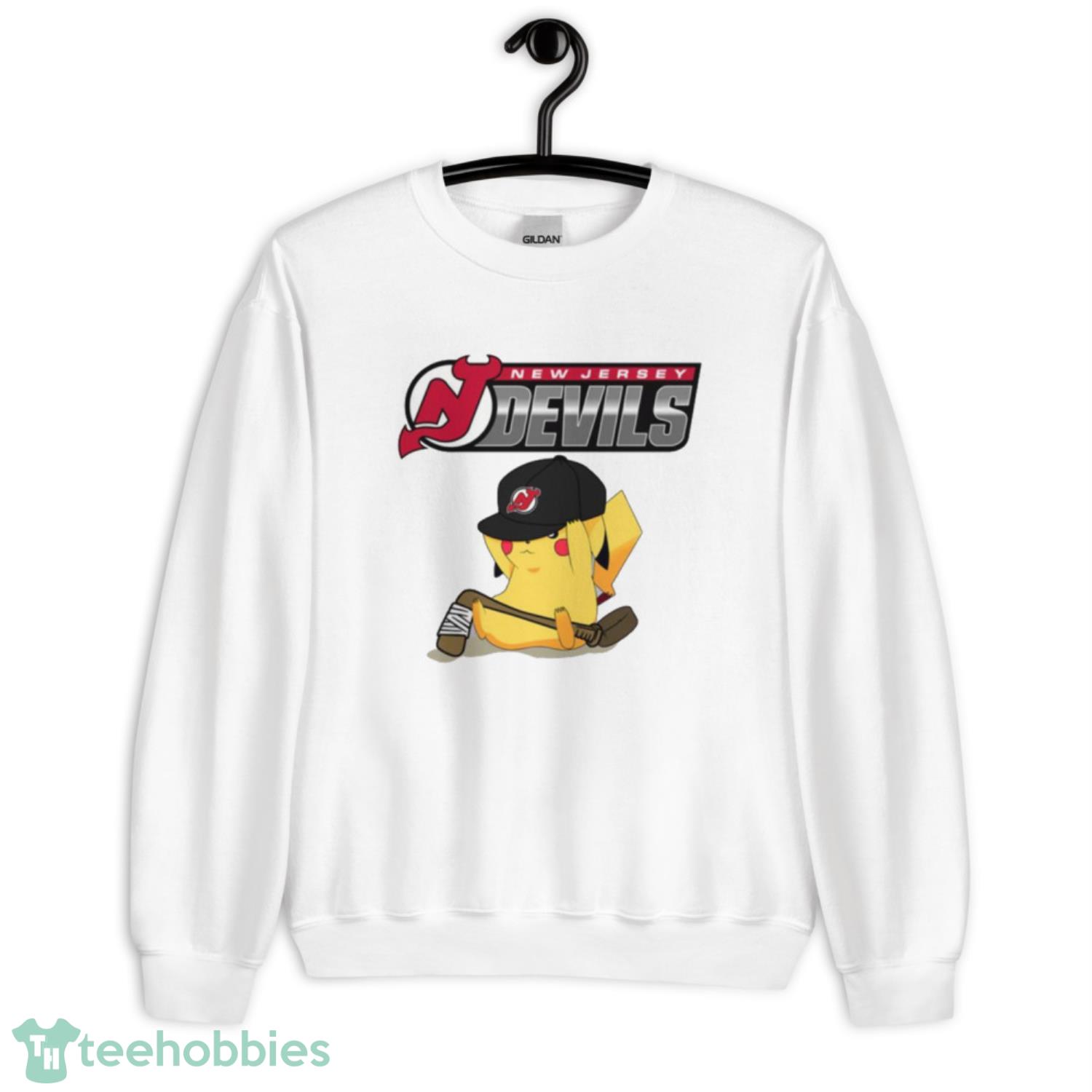 NHL Pikachu Hockey Sports New Jersey Devils T Shirt Product Photo 3