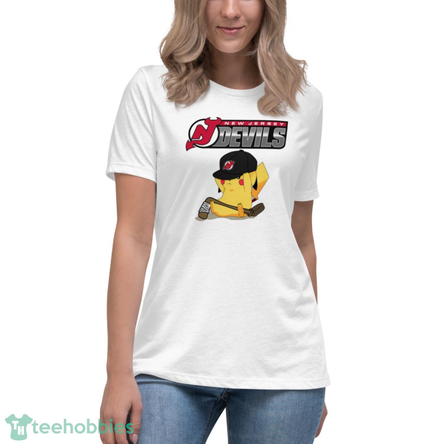 NHL Pikachu Hockey Sports New Jersey Devils T Shirt Product Photo 5