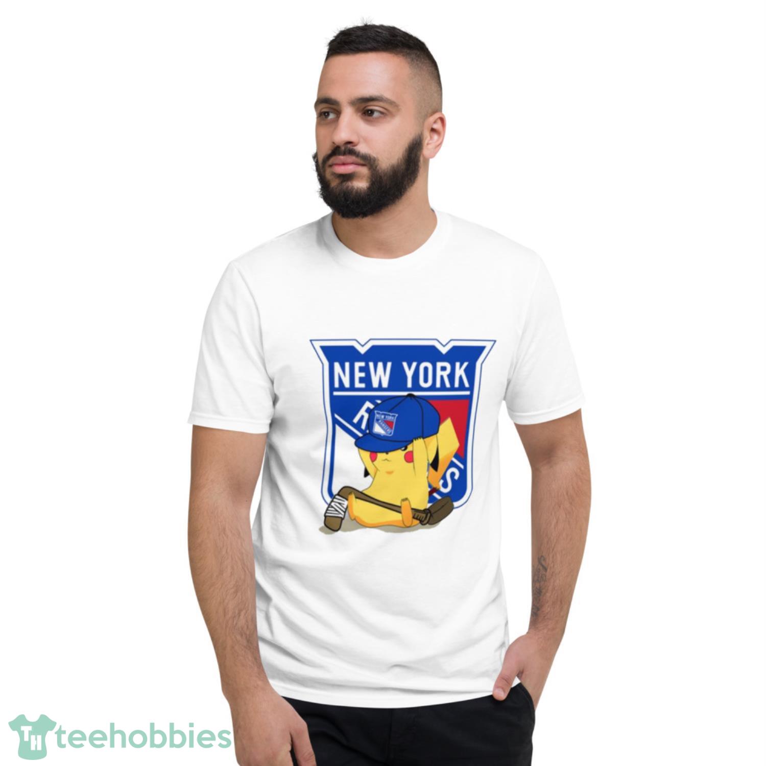 NHL Pikachu Hockey Sports New York Rangers T Shirt Product Photo 2