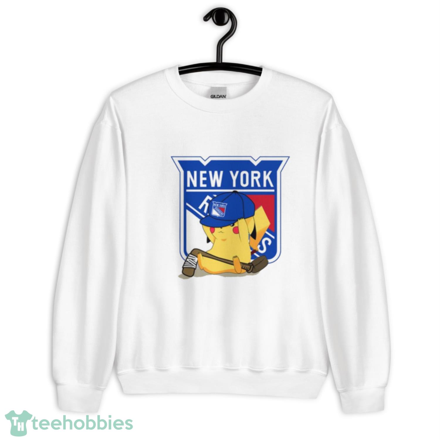 NHL Pikachu Hockey Sports New York Rangers T Shirt Product Photo 3