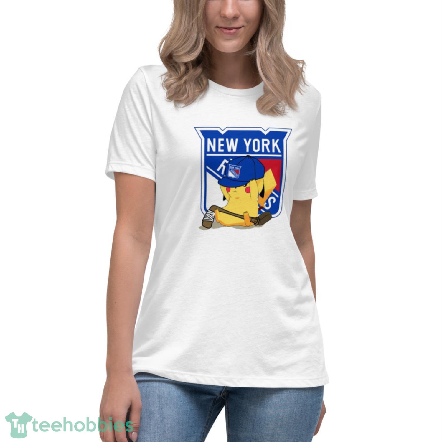 NHL Pikachu Hockey Sports New York Rangers T Shirt Product Photo 5