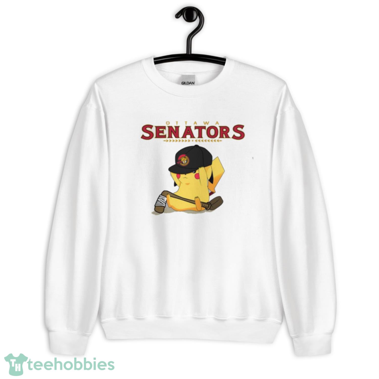 NHL Pikachu Hockey Sports Ottawa Senators T Shirt Product Photo 3