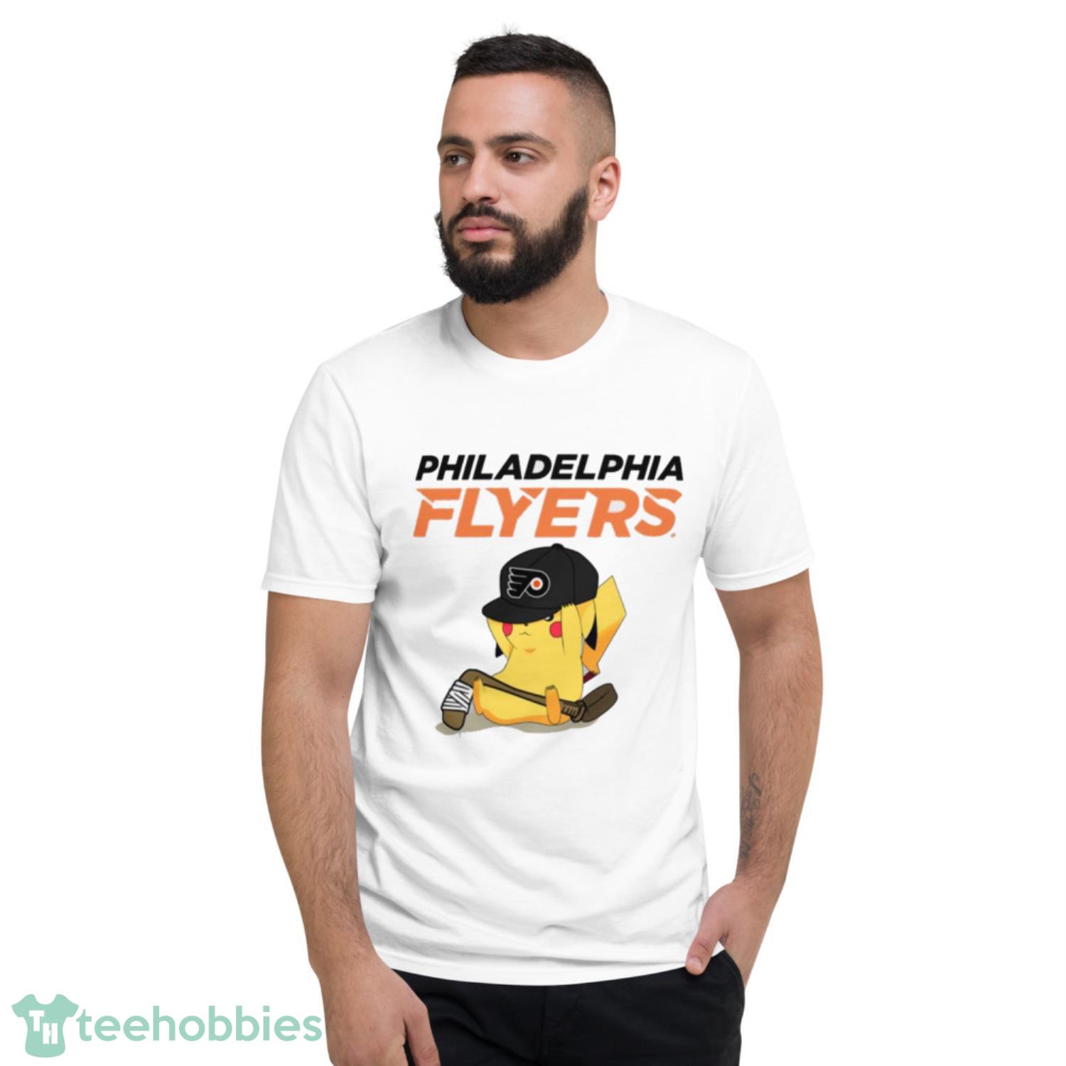 NHL Pikachu Hockey Sports Philadelphia Flyers T Shirt Product Photo 2