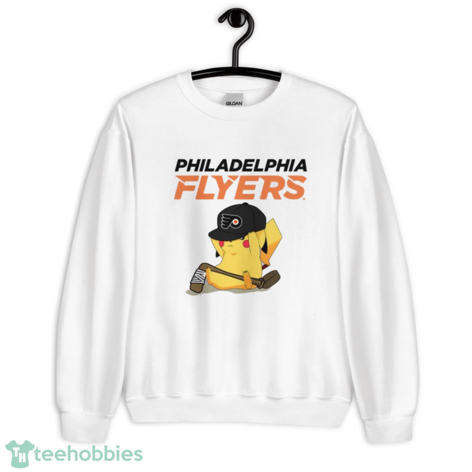 NHL Pikachu Hockey Sports Philadelphia Flyers T Shirt Product Photo 3
