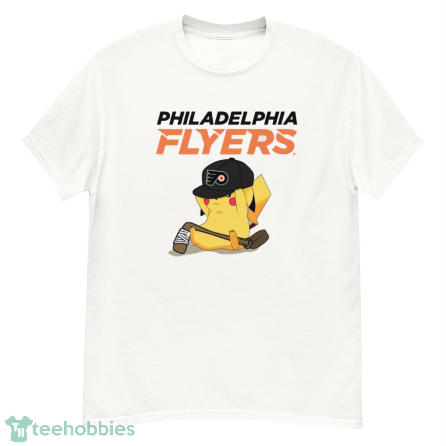NHL Pikachu Hockey Sports Philadelphia Flyers T Shirt Product Photo 1
