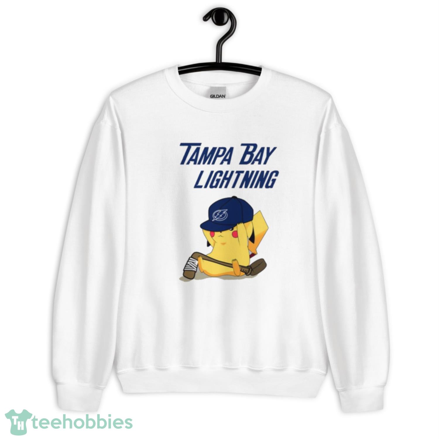 NHL Pikachu Hockey Sports Tampa Bay Lightning T Shirt Product Photo 3