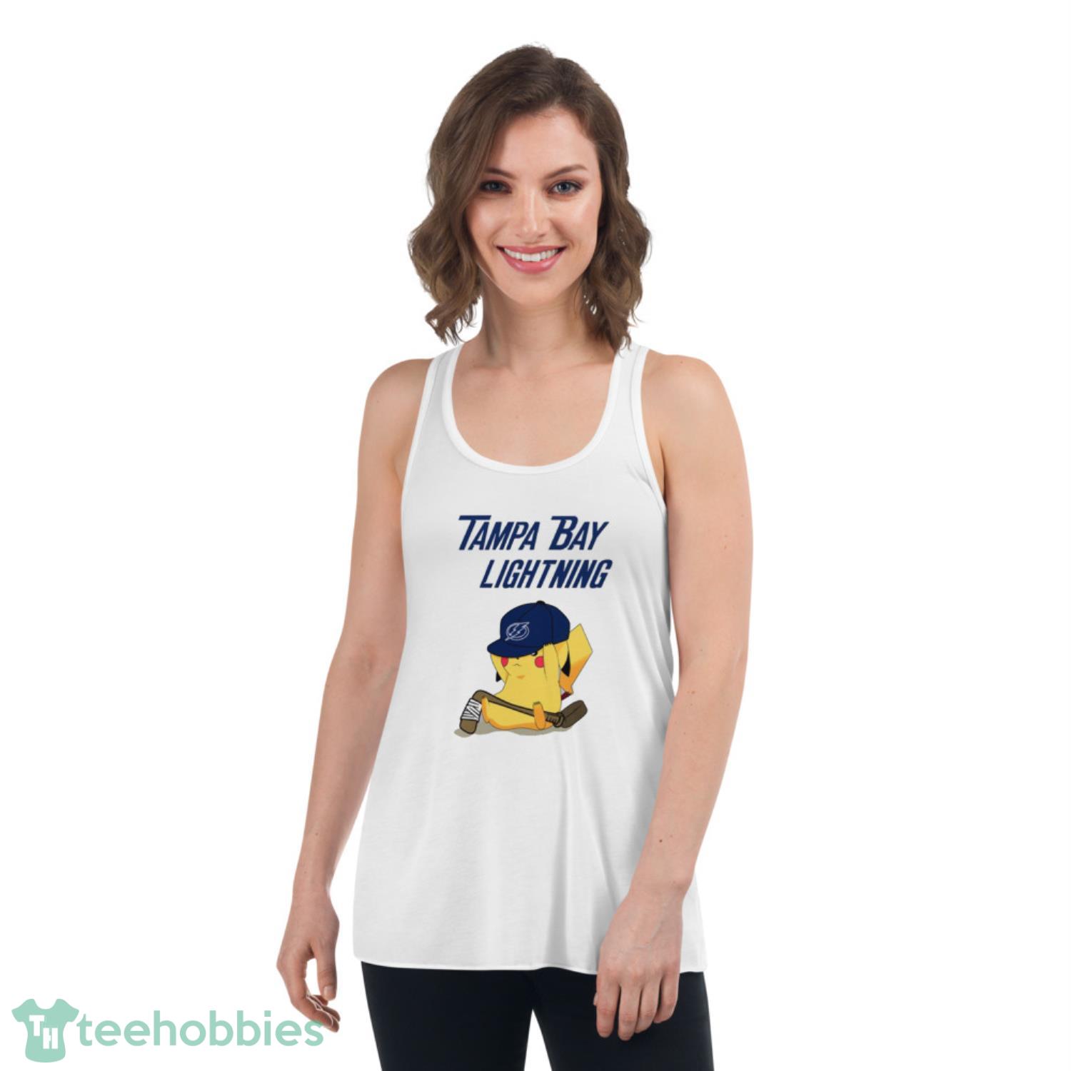 NHL Pikachu Hockey Sports Tampa Bay Lightning T Shirt Product Photo 4