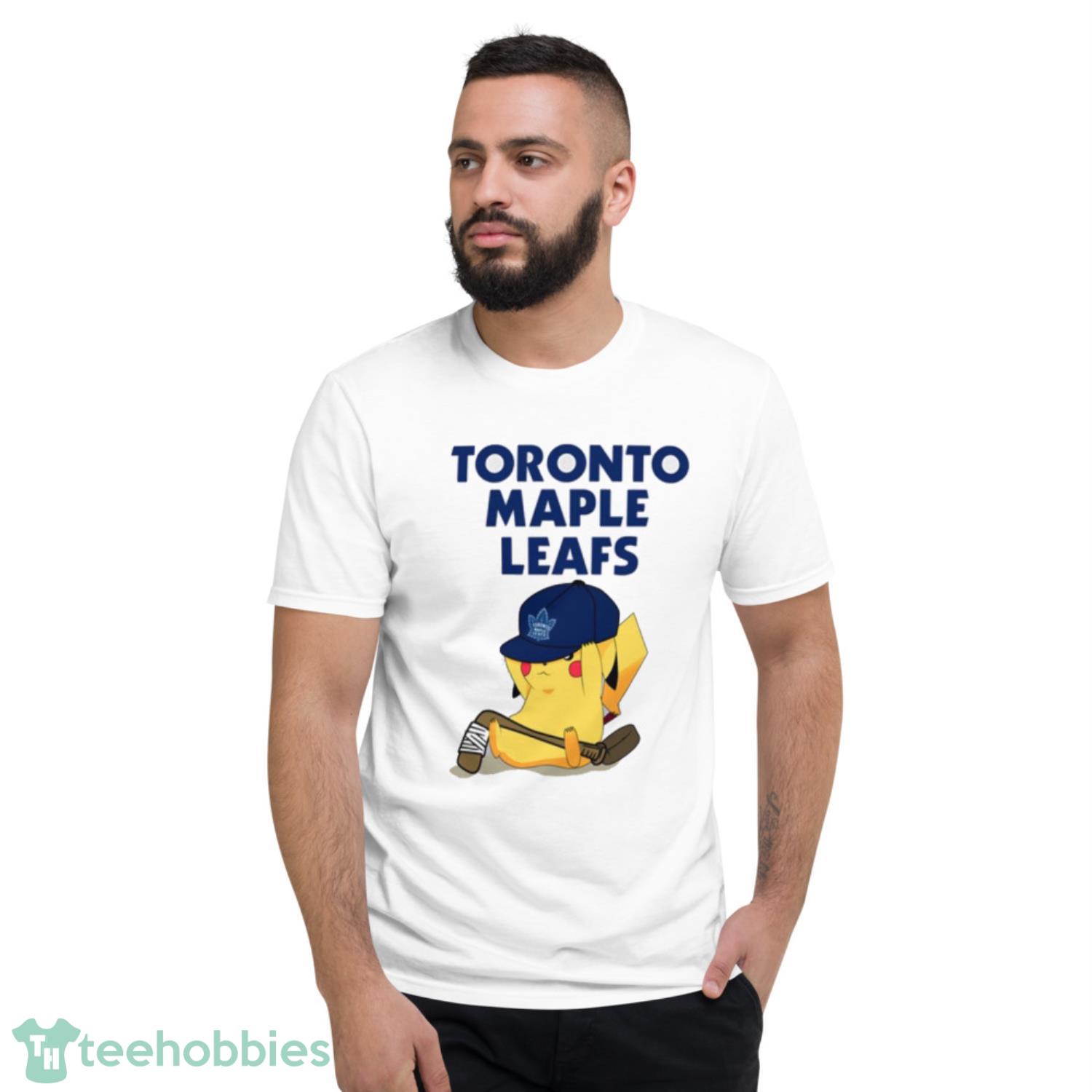 NHL Pikachu Hockey Sports Toronto Maple Leafs T Shirt Product Photo 2