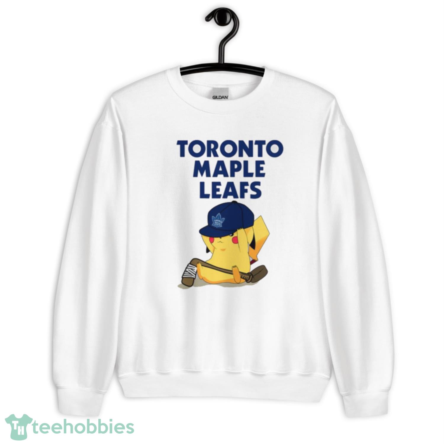 NHL Pikachu Hockey Sports Toronto Maple Leafs T Shirt Product Photo 3