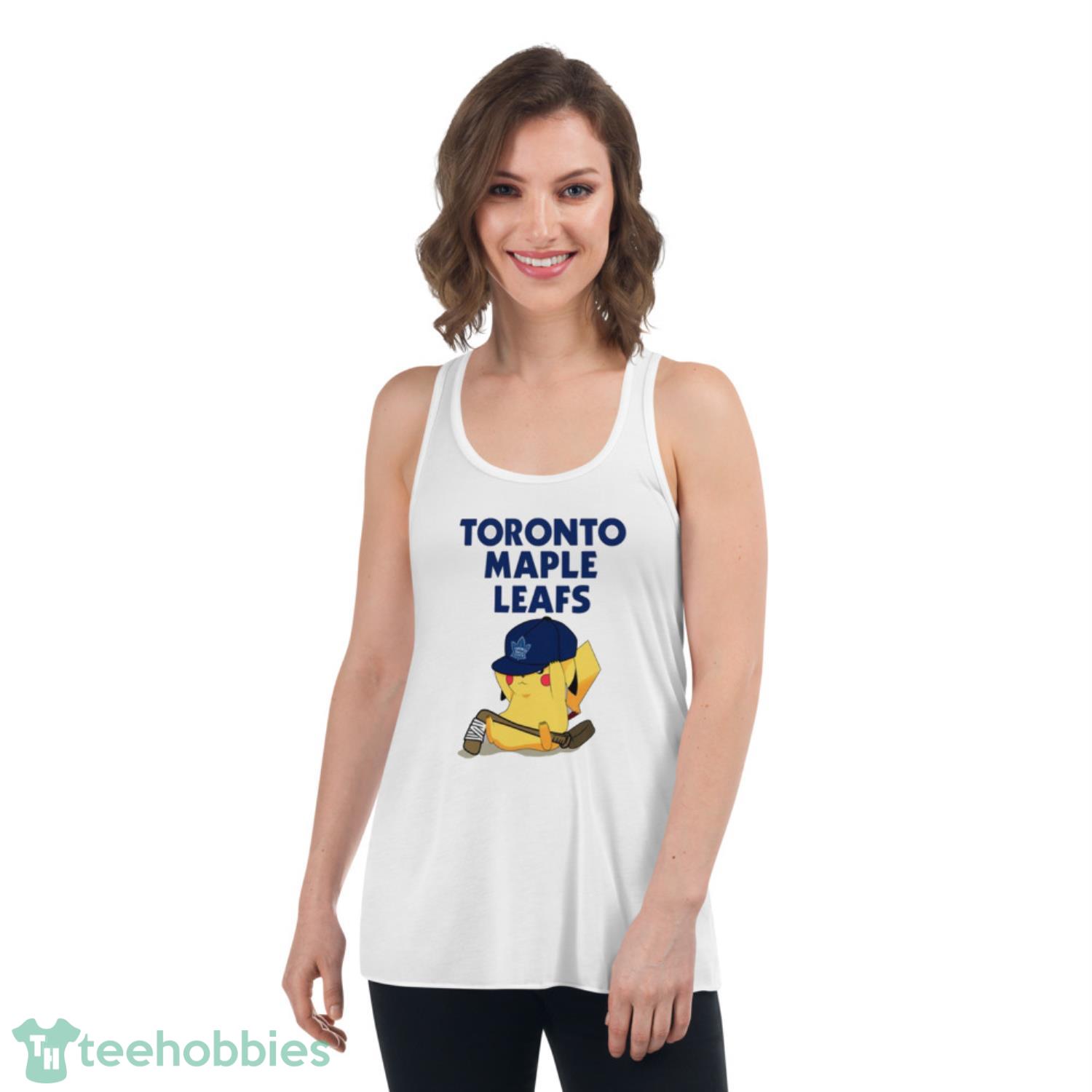 NHL Pikachu Hockey Sports Toronto Maple Leafs T Shirt Product Photo 4
