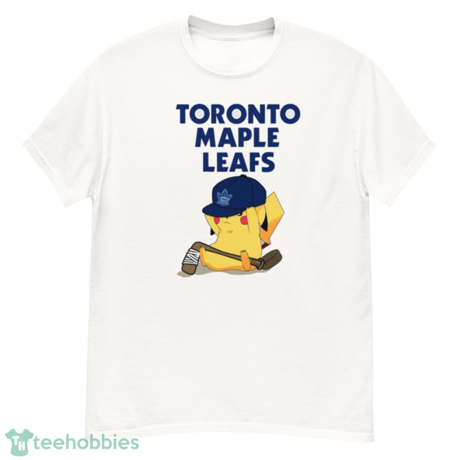 NHL Pikachu Hockey Sports Toronto Maple Leafs T Shirt Product Photo 1