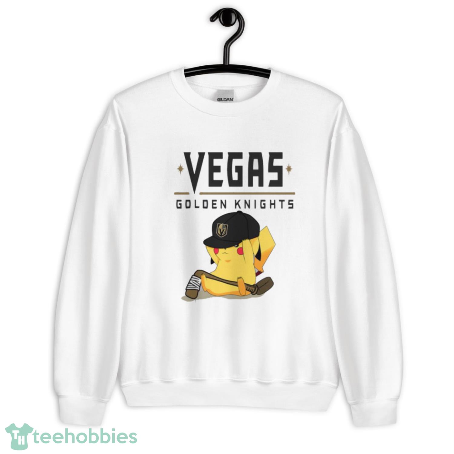 NHL Pikachu Hockey Sports Vegas Golden Knights T Shirt Product Photo 3