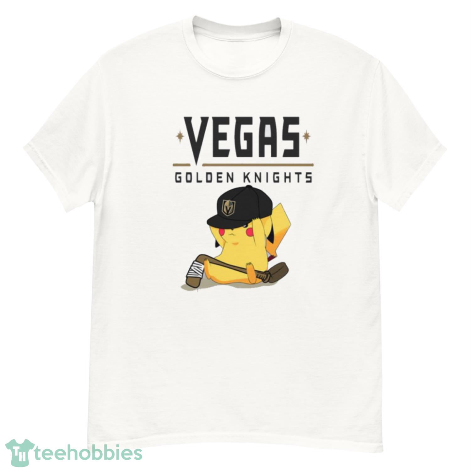 NHL Pikachu Hockey Sports Vegas Golden Knights T Shirt Product Photo 1
