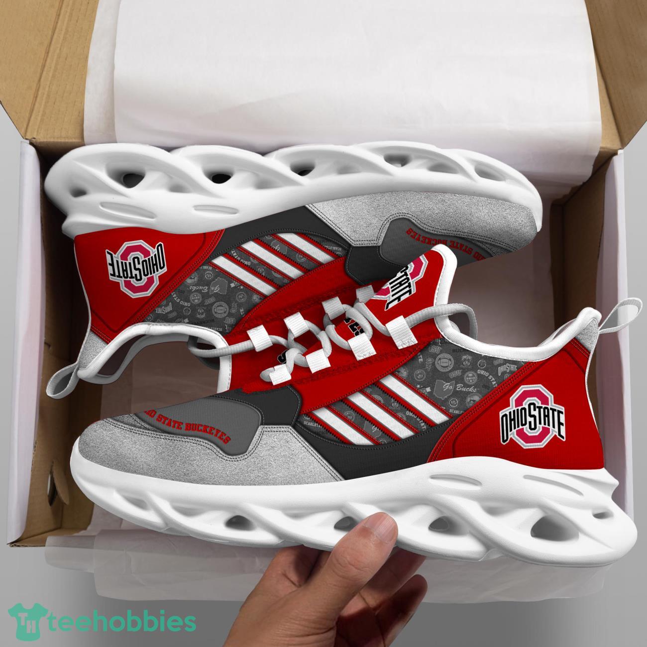 Ohio State Buckeyes NCAA1 Logo Sport Team Max Soul Shoes Clunky Running Sneakers Product Photo 2