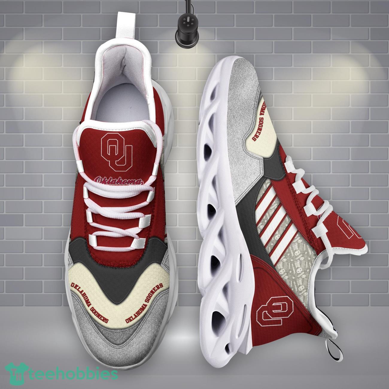 Oklahoma Sooners NCAA1 Logo Sport Team Max Soul Shoes Clunky Running Sneakers Product Photo 1