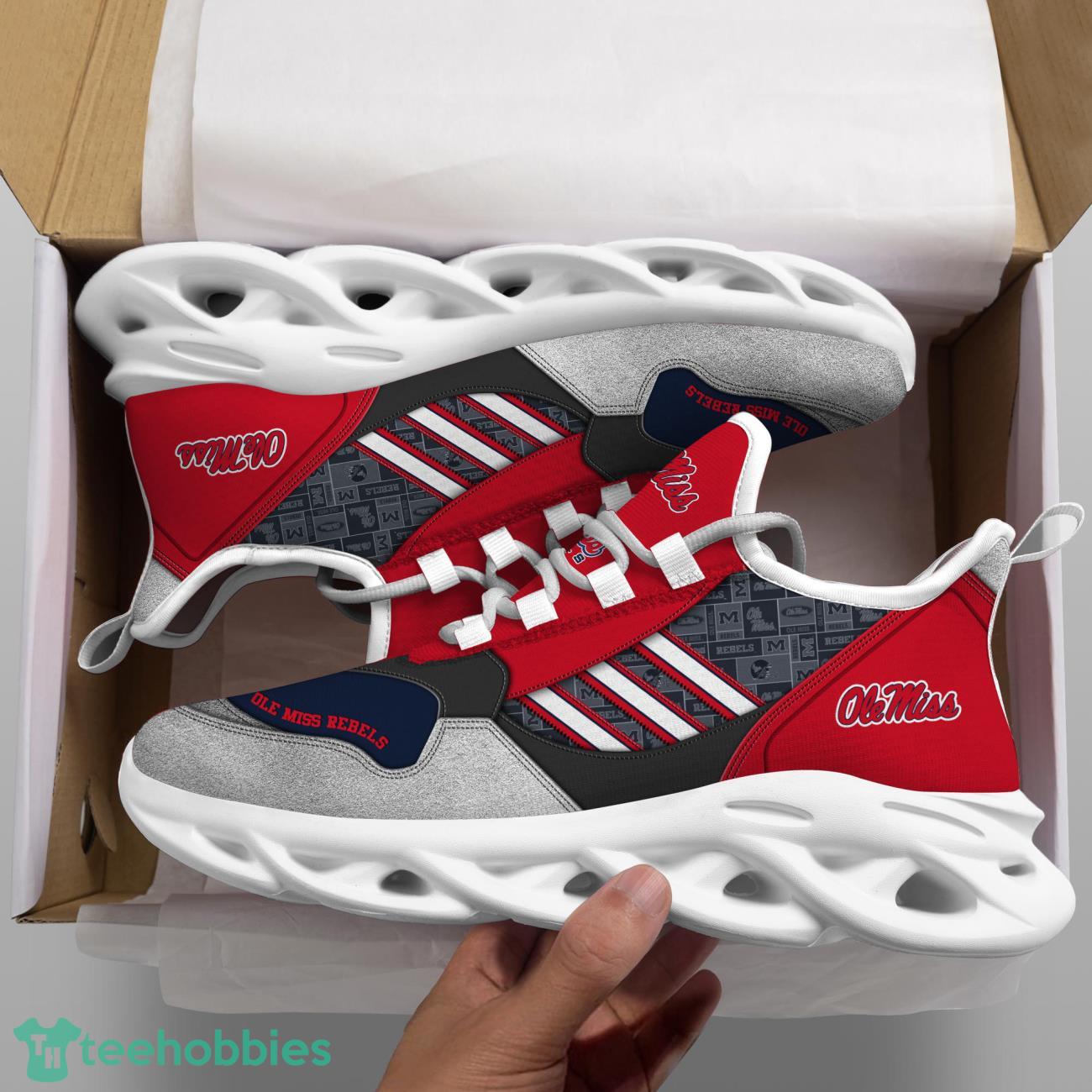 Ole Miss Rebels NCAA2 Logo Sport Team Max Soul Shoes Clunky Running Sneakers Product Photo 2