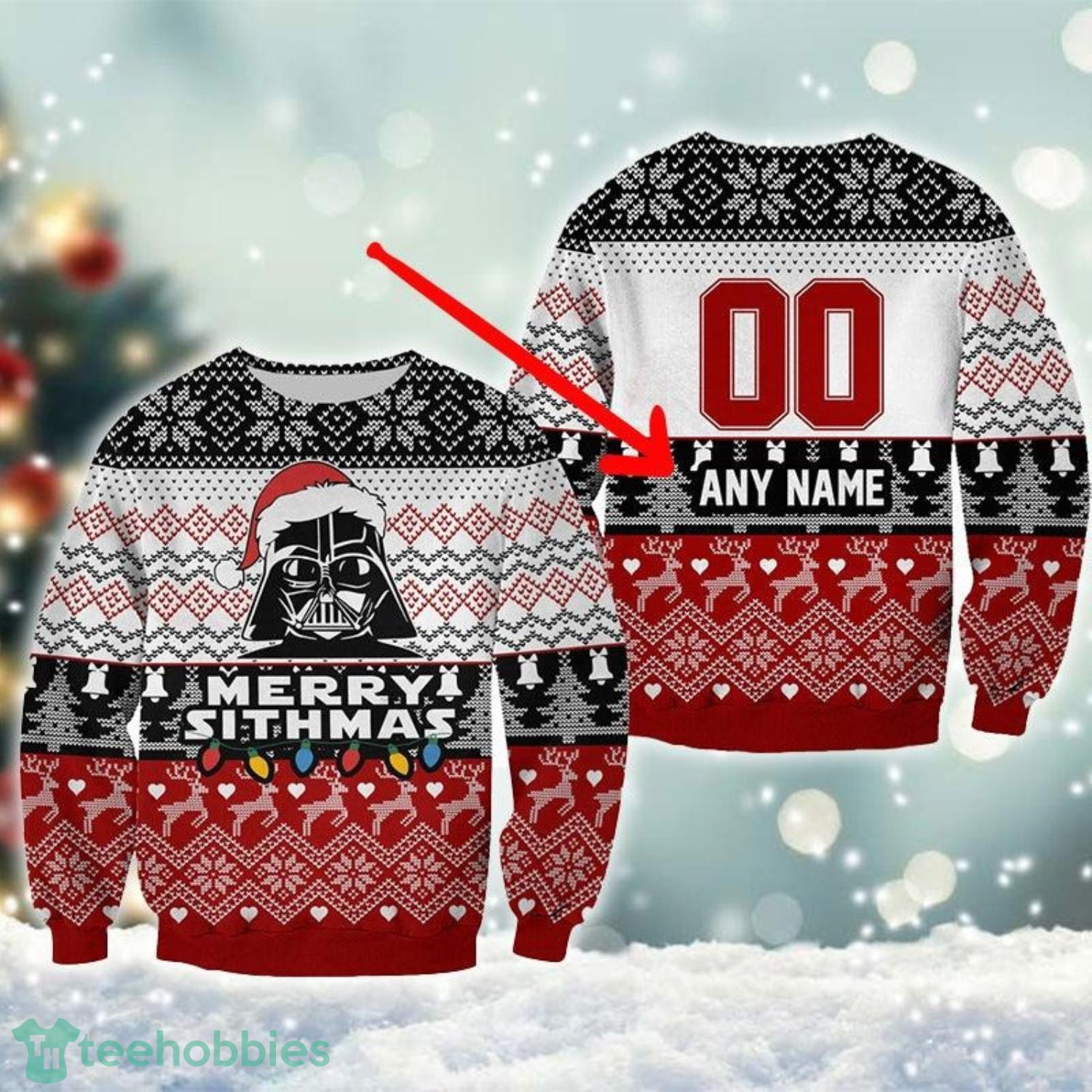 Personalized Merry Sithmas Ugly Sweater Christmas Gift For Men And Women Product Photo 1