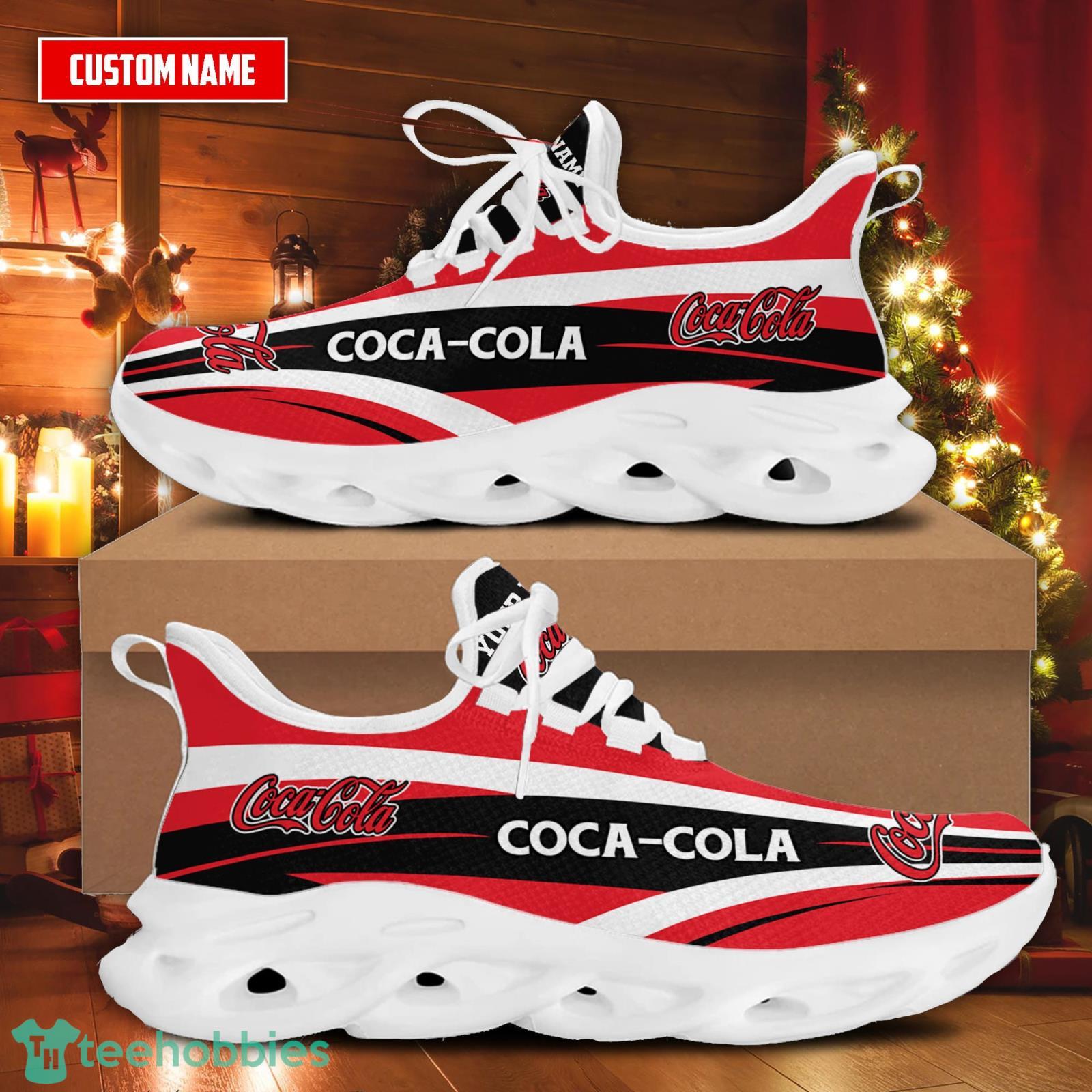 Personalized Name Coca-Cola Max Soul Sneakers Men And Women Sport Shoes Product Photo 2