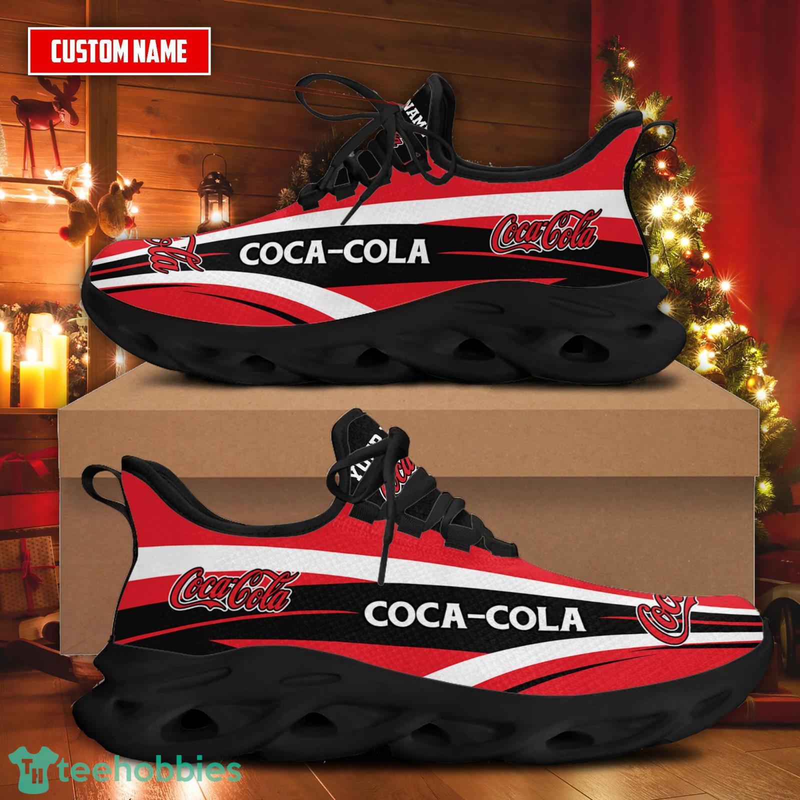 Personalized Name Coca-Cola Max Soul Sneakers Men And Women Sport Shoes Product Photo 1