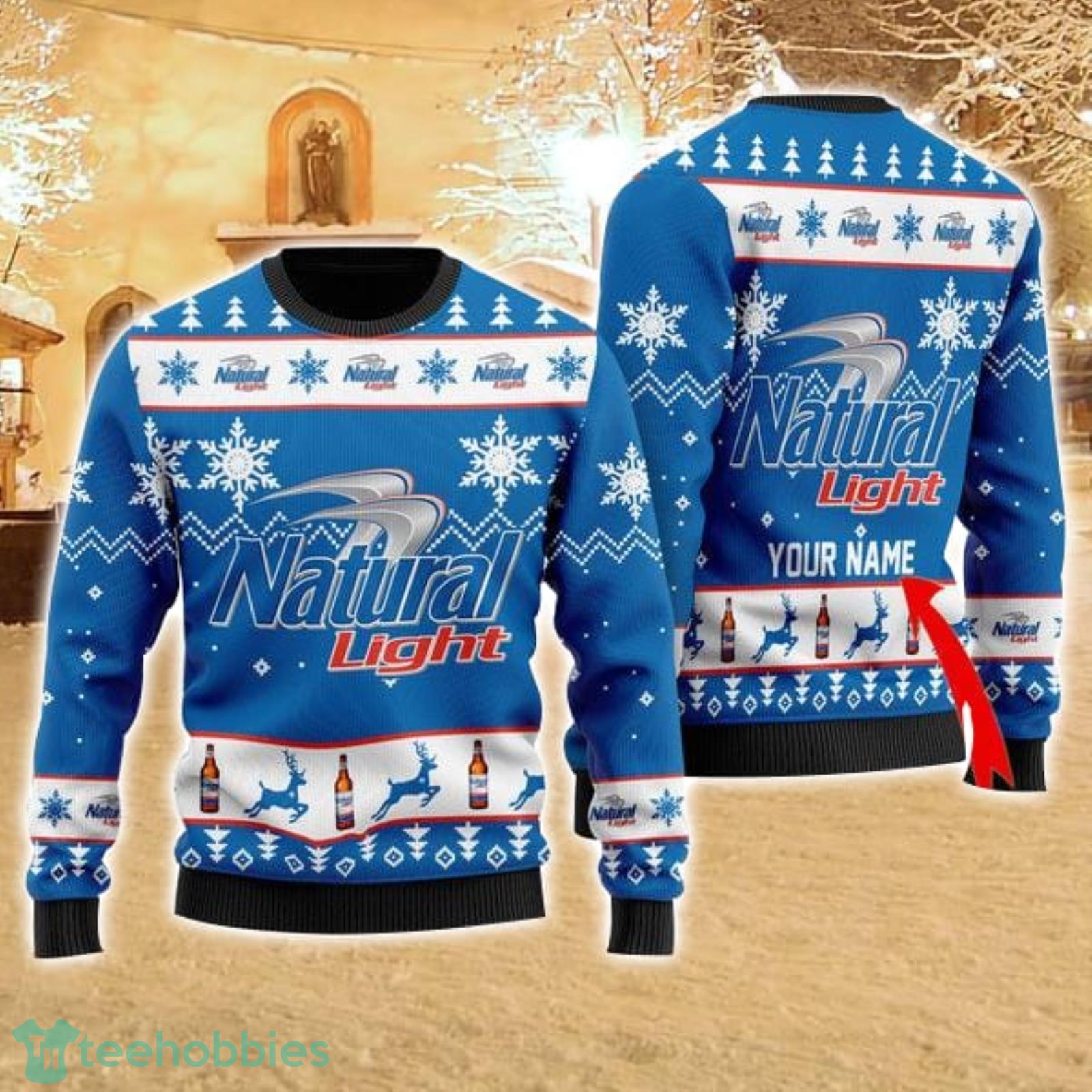 Personalized Name Funny Natural Light 3D All Over Print Ugly Christmas Sweater For Family Christmas Gift Product Photo 1