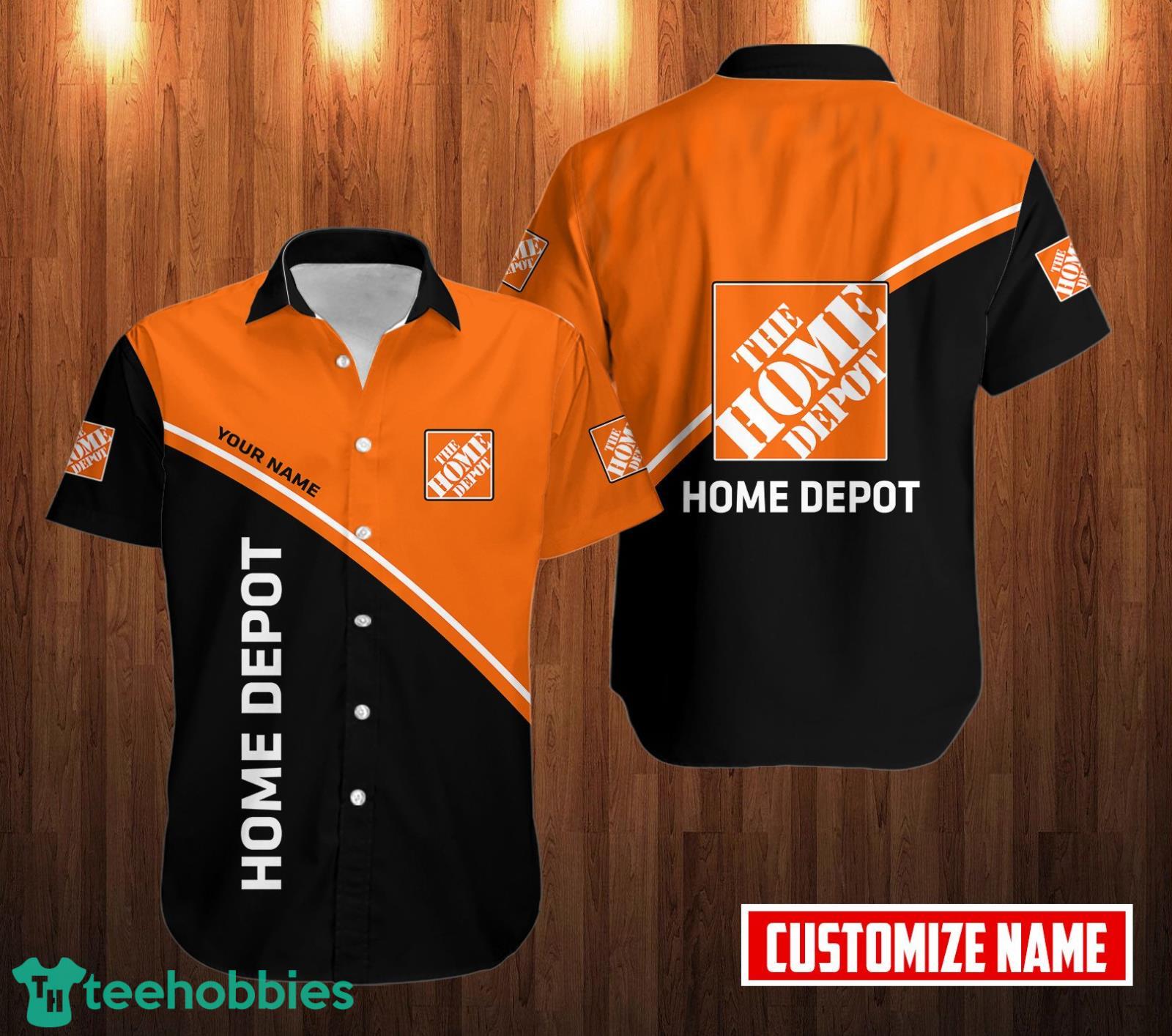 Personalized Name Home Depot Hawaiian Shirt Product Photo 1