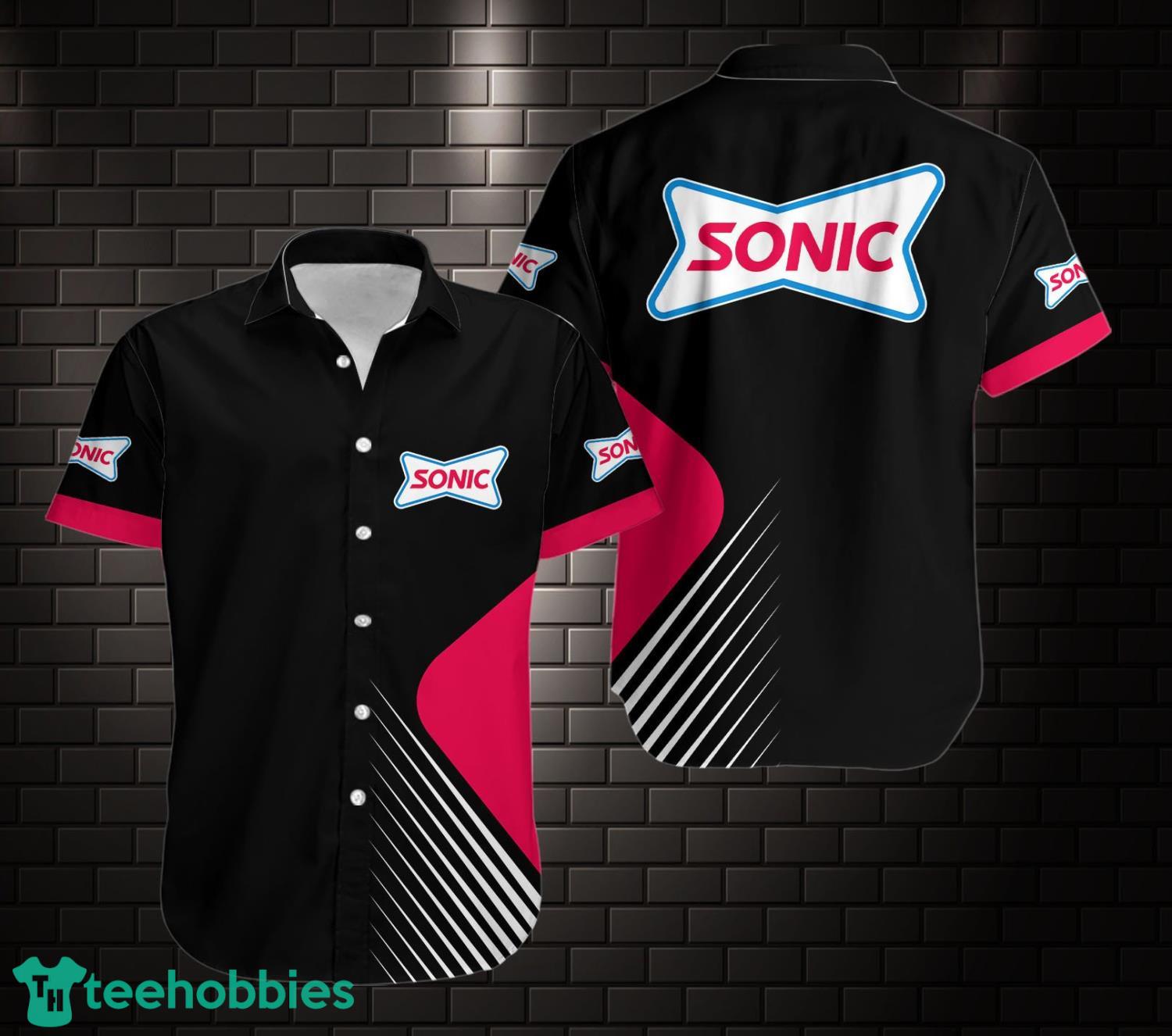 Personalized Name Sonic Drive-In All Over Printed 3D Black Hawaiian Shirt Product Photo 1