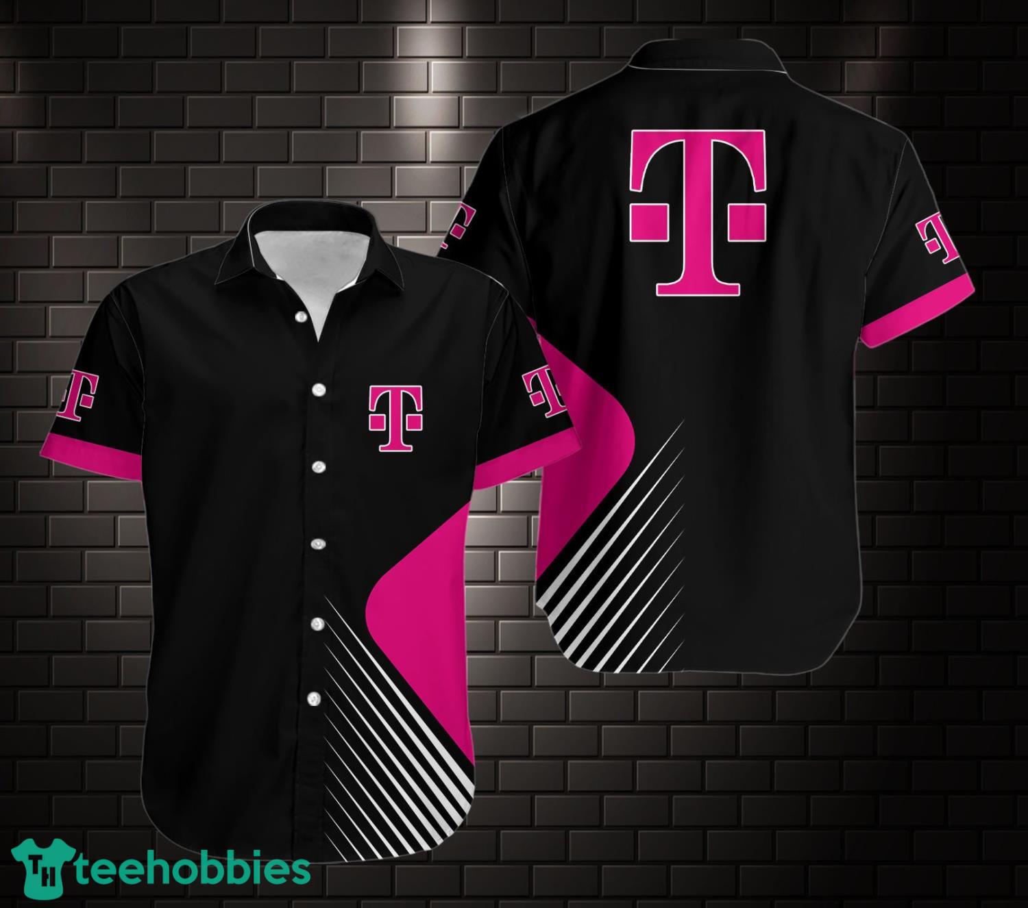 Personalized Name T-Mobile All Over Printed 3D Black Hawaiian Shirt Product Photo 1