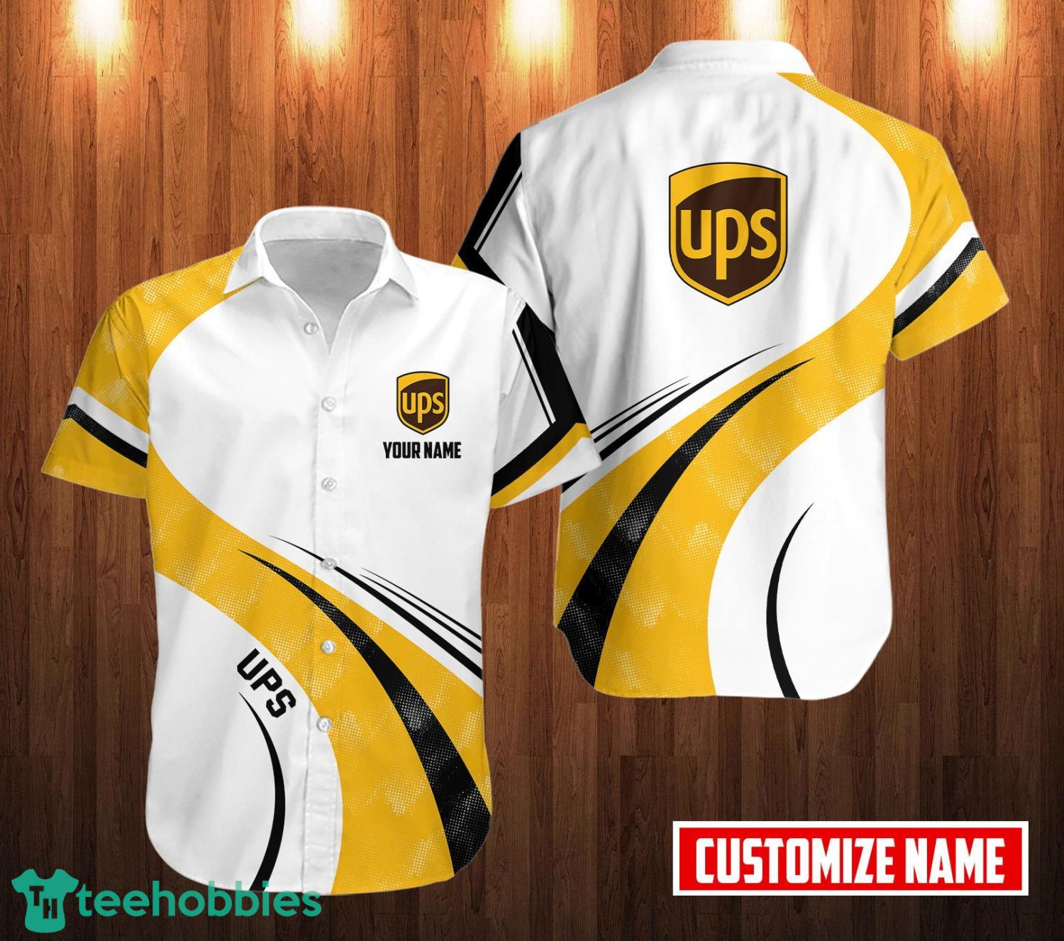 Personalized Name Ups All Over Printed Yellow White 3D Hawaiian Shirt Product Photo 1