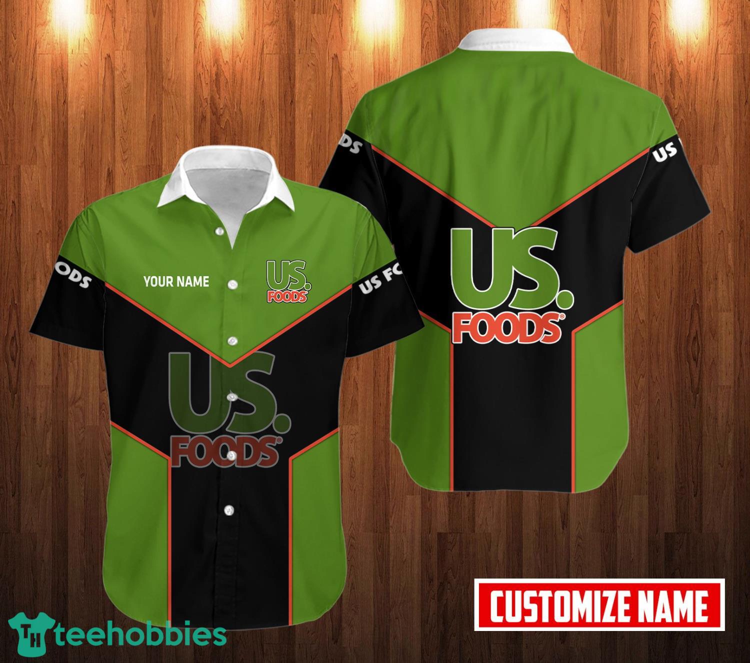 Personalized Name Us Foods 3D Hawaiian Shirt Summer Gift Product Photo 1