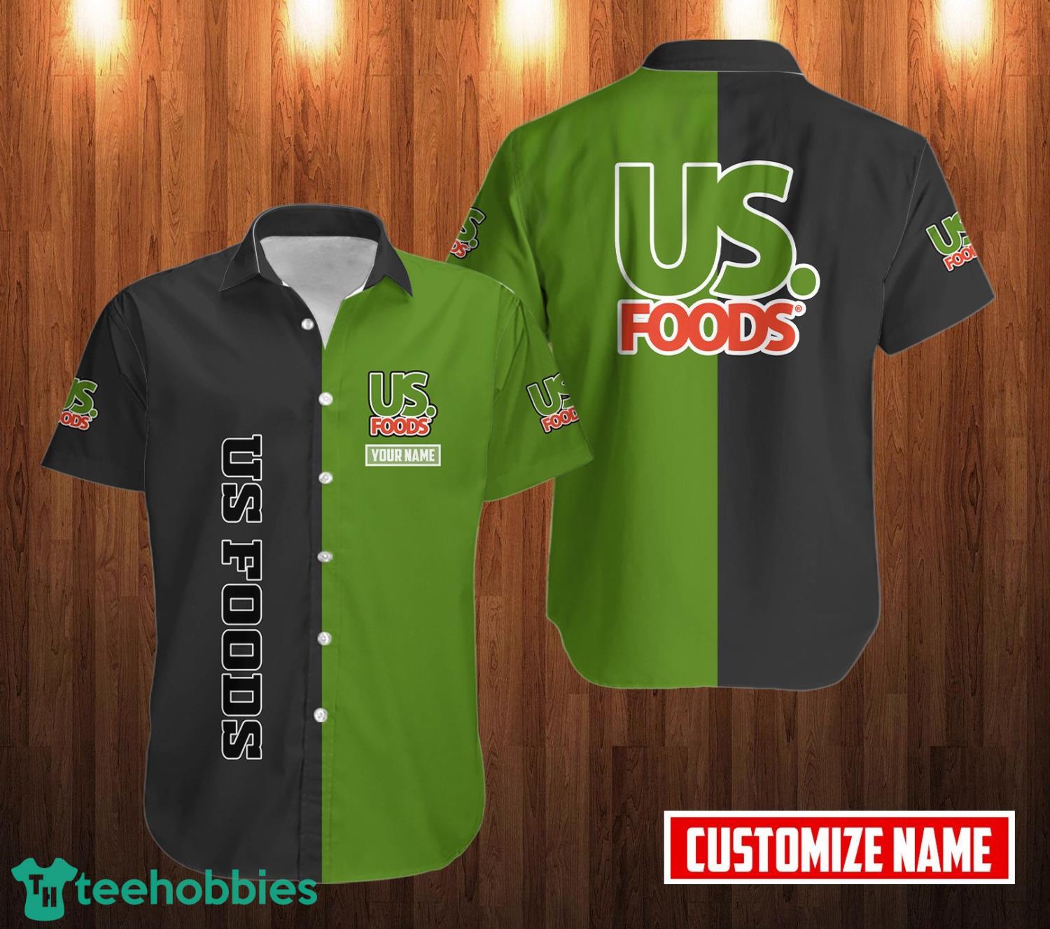Personalized Name Us Foods Hawaiian Shirt Product Photo 1