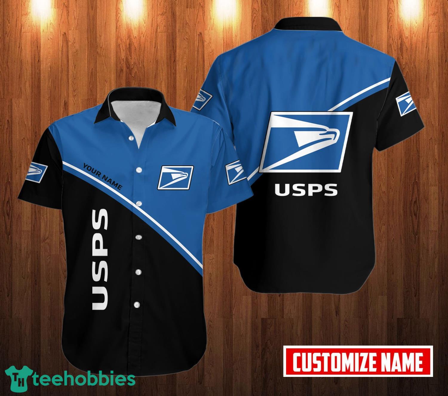 Personalized Name Usps Hawaiian Shirt Product Photo 1