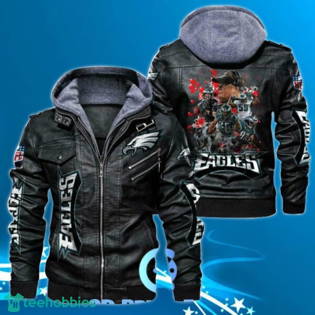 Philadelphia Eagles NFL Leather Jacket Special Gift Men Product Photo 1