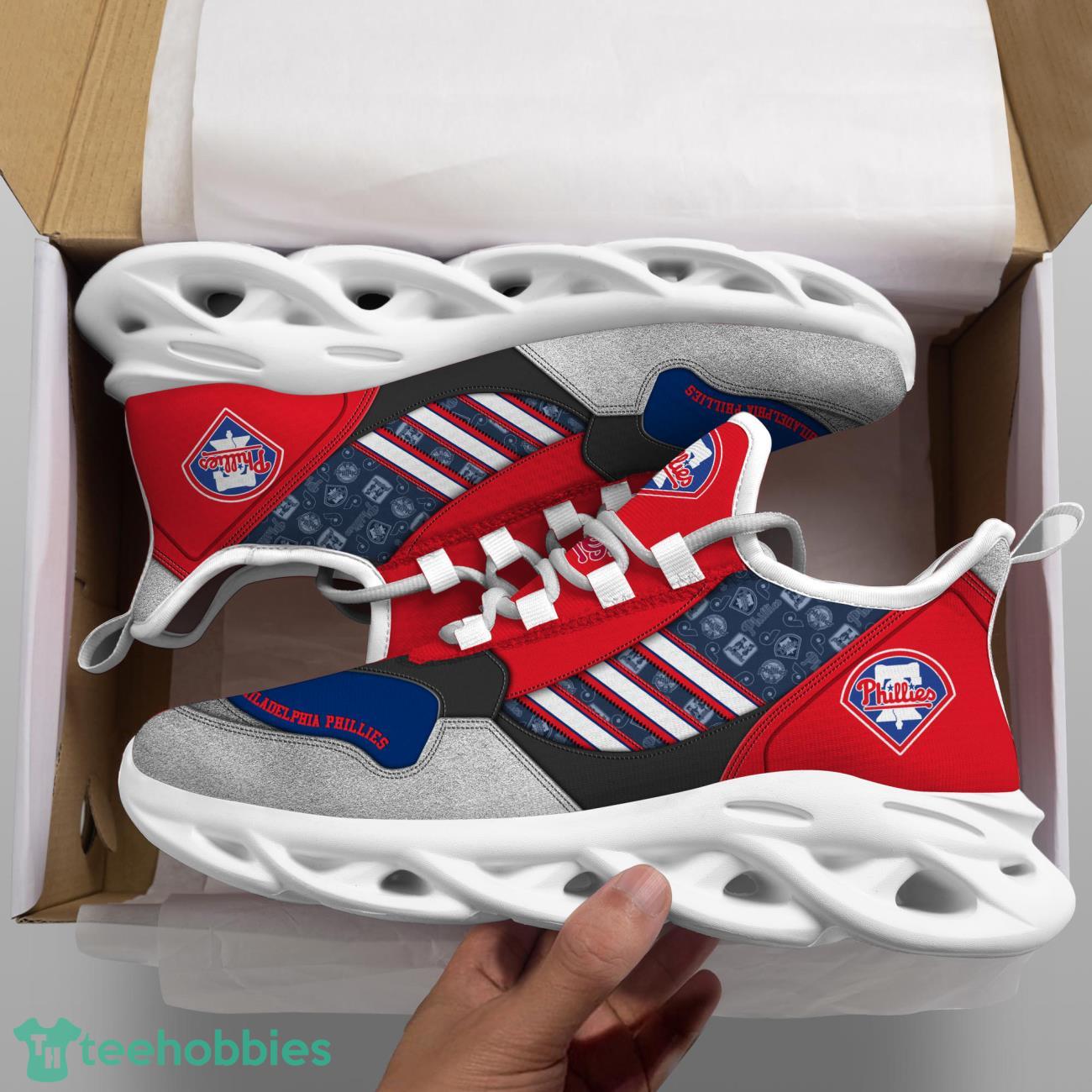 Philadelphia Phillies MLB Logo Sport Team Max Soul Shoes Clunky Running Sneakers Product Photo 2