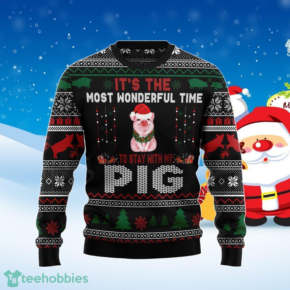 Pig Ugly Christmas Sweater Style Gift For Men And Women Product Photo 1