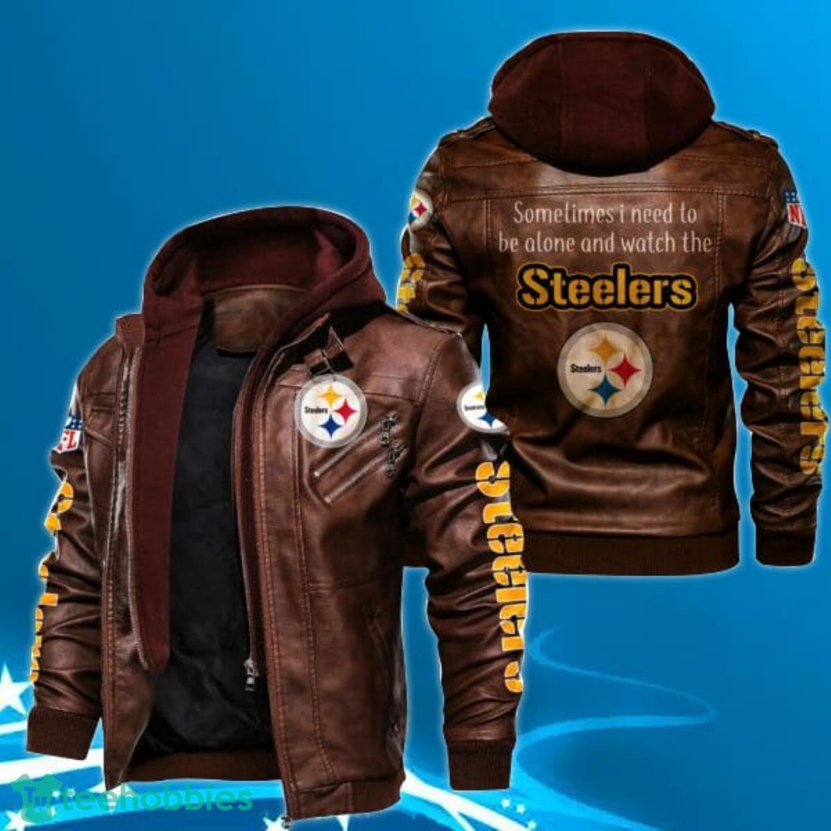 Pittsburgh Steelers Leather Jacket Top For Men Product Photo 1