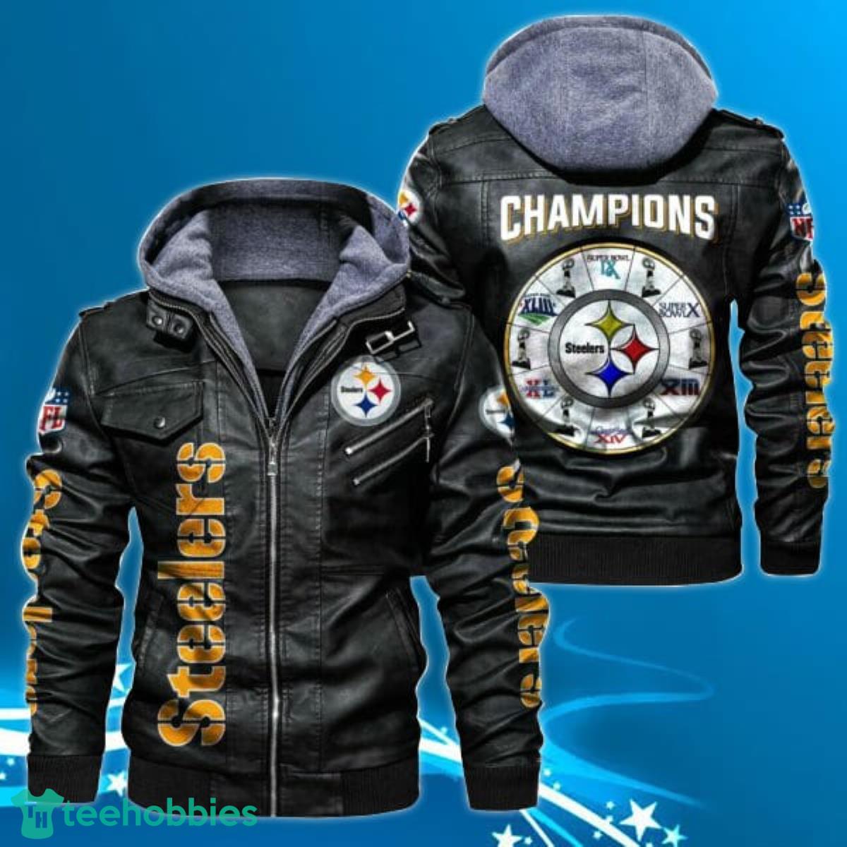Pittsburgh Steelers NFL Leather Jacket Special Gift Men Product Photo 1