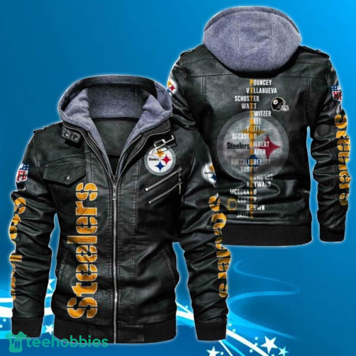 Pittsburgh Steelers NFL Leather Jacket Special Gift Product Photo 1