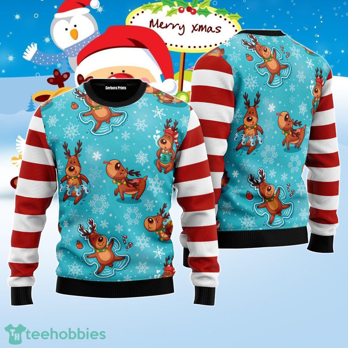 Reindeer Cute Ugly Christmas Sweater Best Gift For Men And Women Product Photo 1