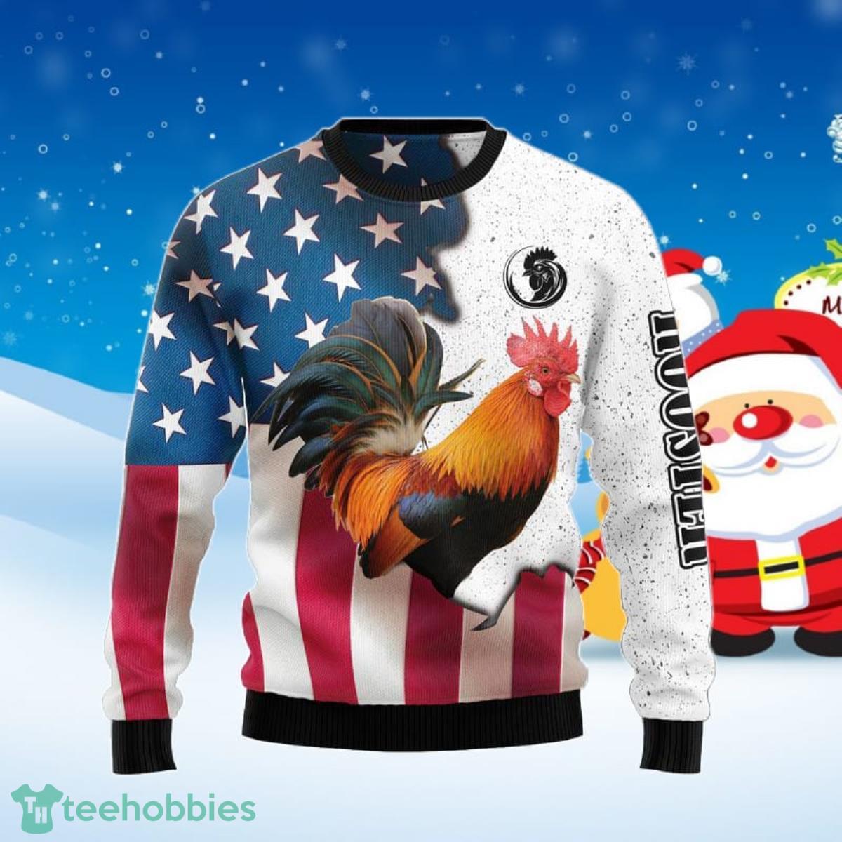 Rooster Ugly Christmas Sweater Best Gift For Men And Women Product Photo 1
