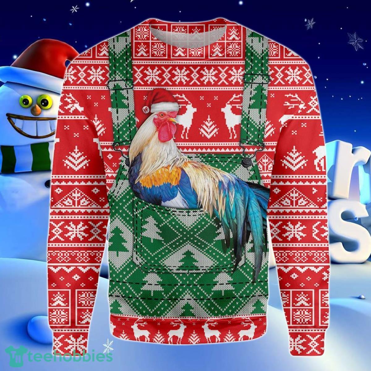 Rooster Ugly Christmas Sweater Unique Gift For Men And Women Product Photo 1